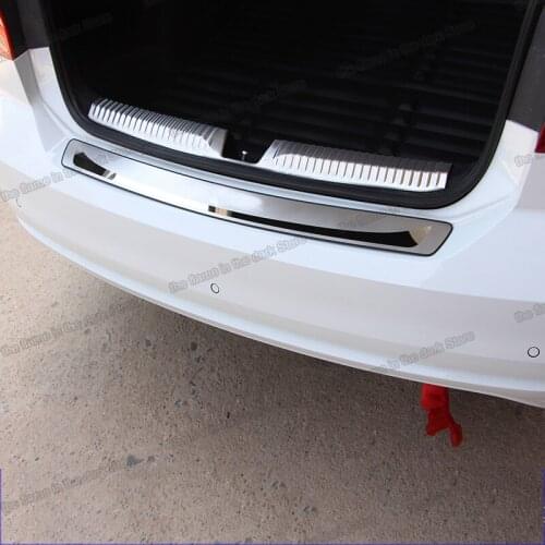Lsrtw2017 for Skoda Fabia Car Trunk Outside Sill Threshold Trims Interior Accessories Chrome 2014 2015 2016 2017 2018 2019 2020
