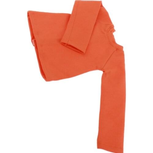 Fashion Long Sleeve T-Shirt for 1/4 BJD XinYi Doll Dress Up Accs Orange