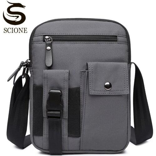 New Fashion Men High Quality Crossbody Bags Male Waterproof Polyester Shoulder Bag Casual Portable Small Messenger Bag XA41M