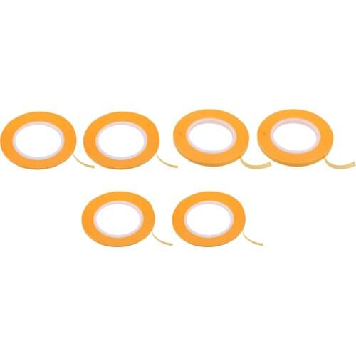 Set of 6 Precision Painting Mask Tape Model Roll Tapes Craft Tools 2/3/6mm