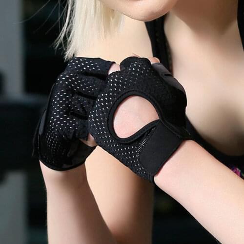 New Summer fitness sport gloves female half finger weightlifting yoga breathable thin slip resistant wear gym equipment training
