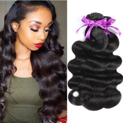 Body Wave Bundles Human Hair Brazilian Natural Black Hair Weave Remy Human Hair Bundles Deals For Black Women Hair Extensions