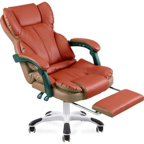 Executive Office Chair Household Computer Gaming Furniture Massage Footrest Foot Rest And Rotating