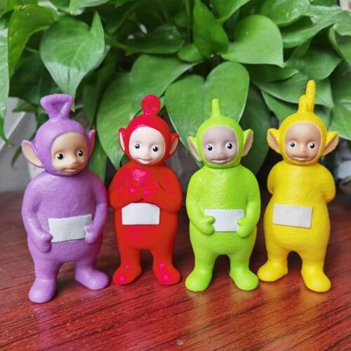 Original Brand cartoon 12cm teletubbies Doll For Children Christmas Gift action figure pvc model dolls hot cartoon toys
