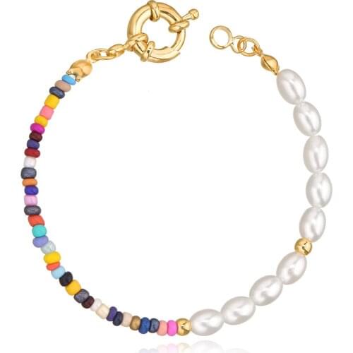 New Design Colorful Seed Beads Bracelets Bohemian Oval Pearl Choker Necklace For Women Beach Jewelry Party Gifts Dropshipping