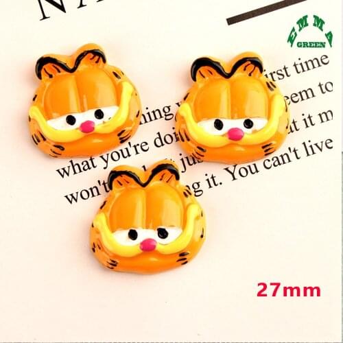 Cat Charms for Kids Resin Charms for Slime 10pcs 27mm Flatback Resin Cabochon Accessories cute Cartoon Charms Slime Charms