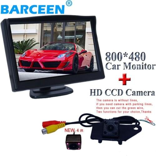 Bring 170 degree ir lights car parking camera and car rear monitor 5" wide screen for MITSUBISHI RVR ASX 2013/2014