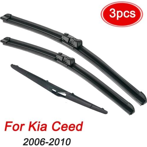 MIDOON 24"18"12" Windshield Windscreen Wiper Blades For Kia Ceed 2006-2009 2008 Front Rear Window For Hyundai I30 2007-2010
