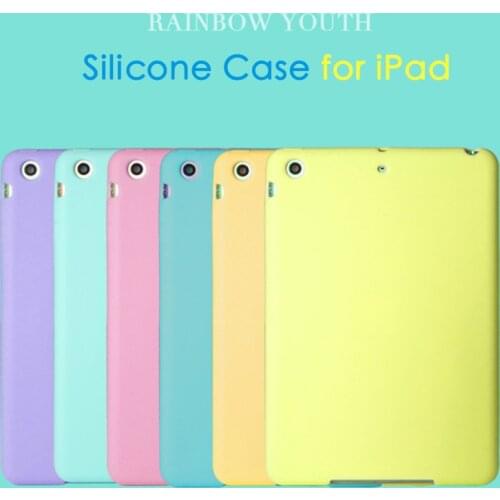Tablet Silicone Case for iPad 2018 2017 9.7 Air 2 Case Soft Shockproof 360° Protection Back Shell Cover for iPad mini 2 3 4 Case