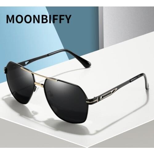 Mens Polarized Sunglasses Brand Designer Pilot Male Metal Frame Sun Glasses Driving Goggles For Men UV High Quality