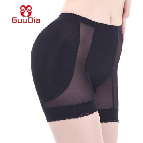GUUDIA Women Mesh Padded Seamless Butt Lifter Hip Enhancer Shaper Panties Underwear Body Shaper Underwear Shorts Panty Fake Ass