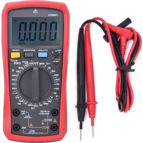 UNI-T UT890D+ Multifunction Digital Multimeter 6000 Digits True RMS Voltage Electrical Tester Auto Ranging Measures Instrument