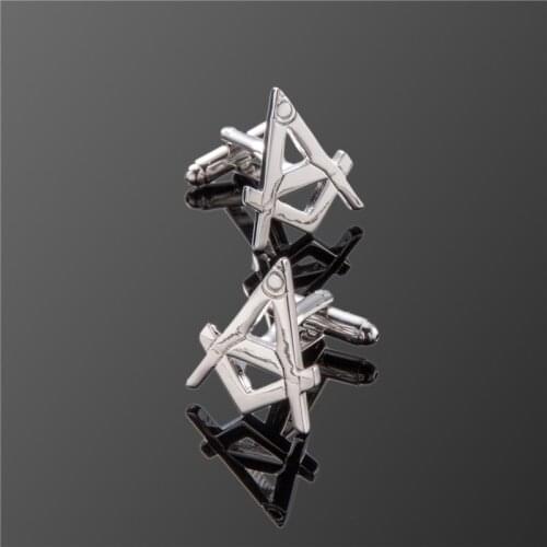 XK High quality Stainless Steel Mens Jewelry Masonic Cuff links Lodge Cufflinks For Freemasonry French shirt Costume Accessories