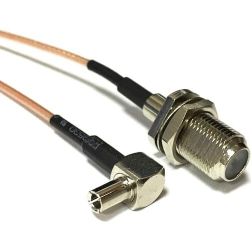 Wireless Modem Wire F Female Jack Switch TS9 Right Angle RG178 Cable 15CM 6" New Wholesale Fast Ship