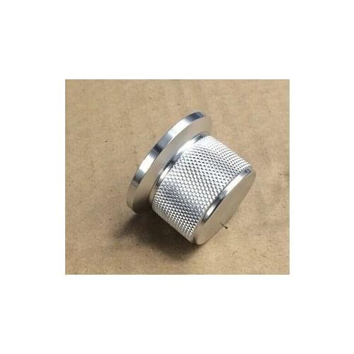 1 PCS Full aluminum Knurled silver D38*H25 DAC/Amplifier gentleman cap Volume potentiometer knob Free Shipping
