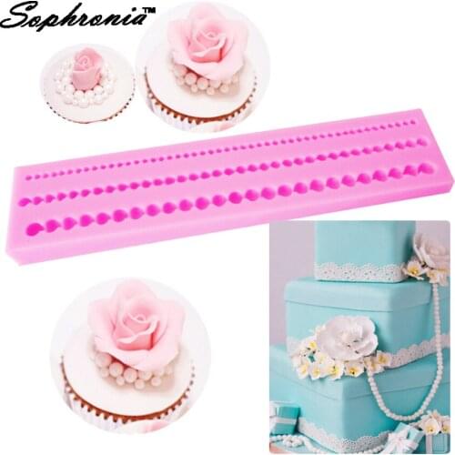 10PCS/SET M501 Pearl Silicone Mold for Cupcake Baking molde de silicone Creative Cake Decorating Tools Cupcake 19*4.2*1.1CM