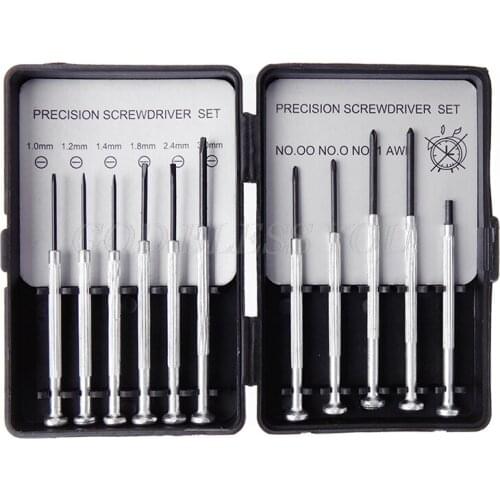11PCS Precision Screwdriver Set Mini Bijoutiers Montres Lunettes Réparations Kit Drop Shipping