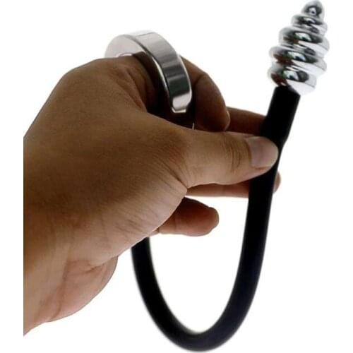 For Men Cock Ring Anal Plug Double Stimulus Extreme Sex Game Stainless Steel Chastity Device Adult Game Anal Sex Toy