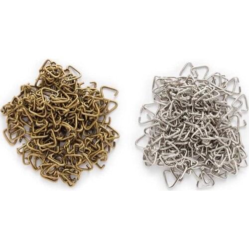 200Pcs 9x8mm Metal Jewelry Findings Open Loops Triangle Jump Rings & Split Ring For jewelry Making DIY Accessories Handmade