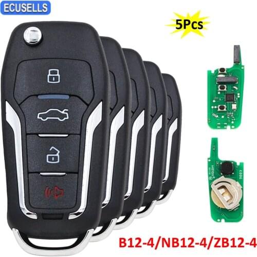 5Pcs/Lot KEYDIY B12-4 NB12-4 ZB12-4 Universal KD Remote Control Car Key For Ford Style for KD900 KD900+ URG200 KD-X2 Mini KD