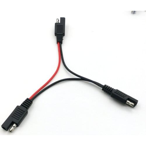 5PCS SAE CONNECTOR 1 to 2 SAE Male to SAE Female DC Power Automotive Cable 18AWG