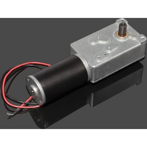 Single-axis dual-output shaft worm gear motor DC motor 12v low speed robot