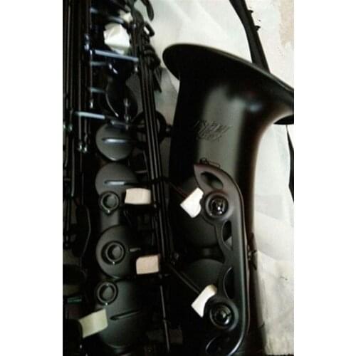 All Black Alto Saxophone Eb Musical Instruments Brass E-flat Sax with Case Accessories And High-Endknapsack Gifts Free