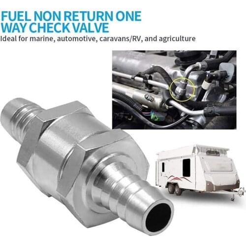 Auto Parts Fuel Pump One-way Check Valve Fuel Non Return Check Valve One Way Fit Carburettor Car Motorcycles Ship Fuel Systems
