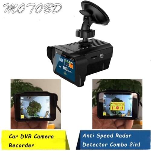 OBDTOOL H588 Car DVR Camera Recorder Anti Speed Radar Detector Combo 2in1 Russian or English Language