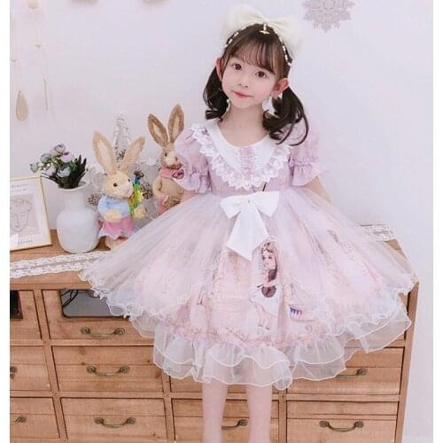 2020 Summer Baby Girl Lolita Dress Kids Dresses For Girls Birthday Party Princess Dresses Children Tutu Dress Costume DL6050