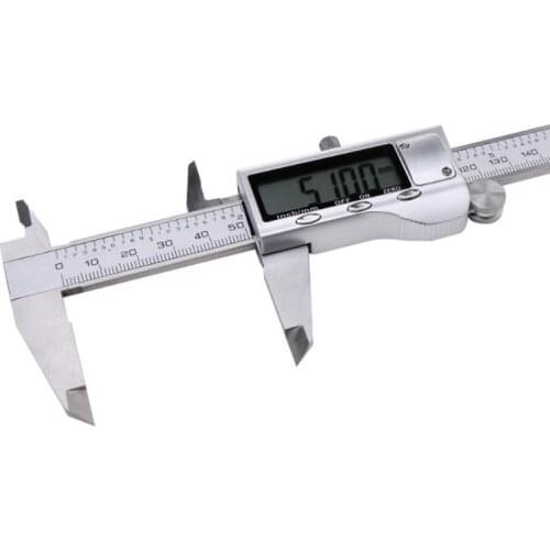 DHL 10PCS 150mm 6" LCD Digital Vernier Caliper Electronic Gauge Micrometer Precision Tool Silver with box