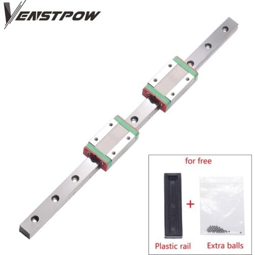 MGN guide set 1pc MGN linear guide+2pc MGN block MGN7 MGN12 MGN15 MGN9 300 350 400 450 500 600 800mm miniature linear rail slide