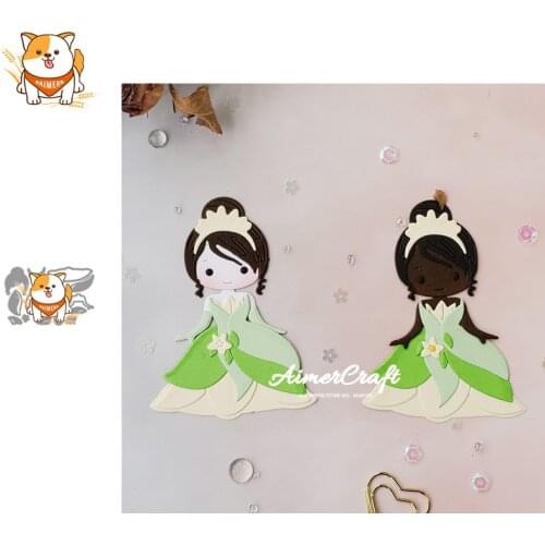 Princess Party Metal Cutting Dies Scrapbooking Stencil DIY Decorative Embossing Craft Die Cuts Card Making New Dies For 2020