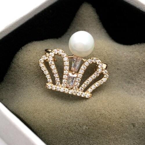 Mini CZ Charms Pin Brooch Men or Women Unisex Fashion Party Suit Shirt Decorative Costume Fashion Ornament Jewelry