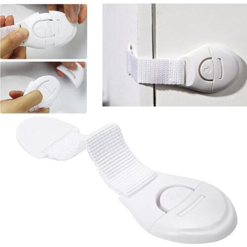 Multifunctional Home Locks Children Safety Drawer Infant Baby Safety Ribbon Cloth Wardrobe Lock Kids Safety Protect Fingers