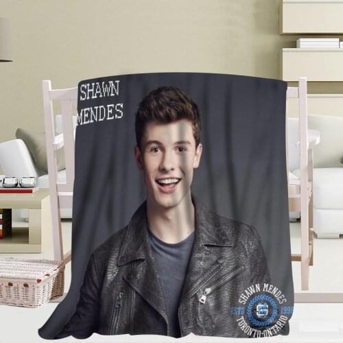 Custom Shawn Mendes Blanket Soft DIY Picture Decoration Bedroom Size 56x80Inch,50X60Inch,40X50Inch P