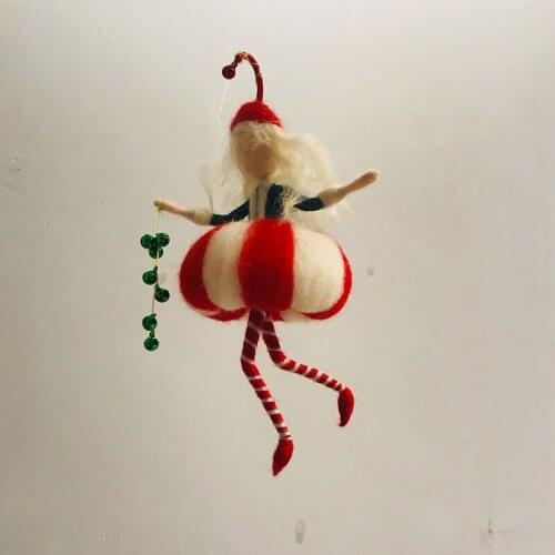 Fairy Needle Felting Kit for Beginners Elf Felting Starter Kit Handmade Wool for Felting Craft Kits Creativity Kit 15cm Height