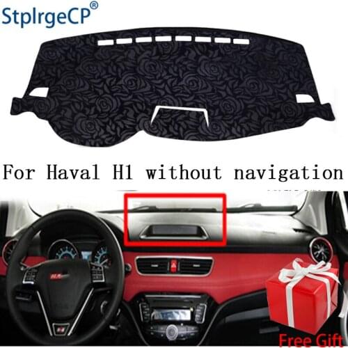 Latest Rose Pattern Non-slip Car Dashboard Cover Dash Mat Pad DashMat ANti-UV Car Sticker for HAVAL H1 2015 2016 2017 Styling