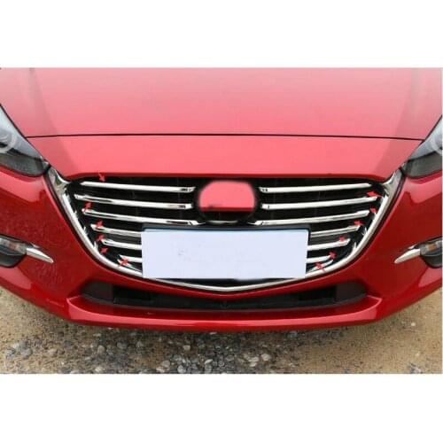 Car ABS front grille cover trim for MAZDAS M3 Axela 2017 2018