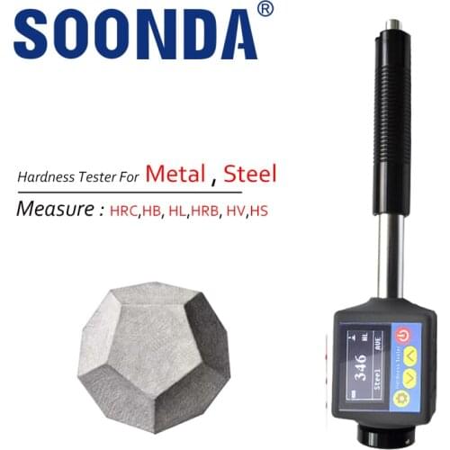 Portable Pen-Type Metal Hardness Tester Detector Steel Cast Iron Mold Castings Support Multiple HL,HV,HRA,HRC,HRB,HB,HS Standard
