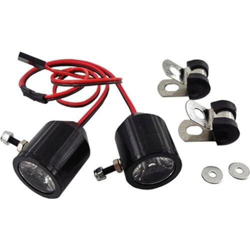 Searchlight LED Light with On-Off Switch for 1/10 TRX4 SCX10 D90 AX10 RR10 RC Truck Crawler 90048 Wraith 90056 RC Car Headlight