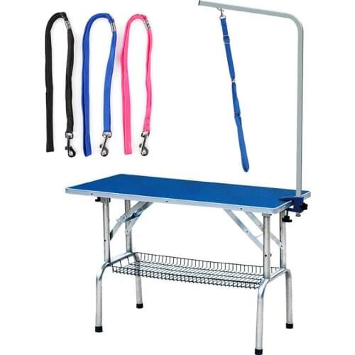 Small Dog Cat Grooming Leash Loop for Pet Grooming Table Arm Bath Soft Nylon Puppy Noose Restraint No Sit Haunch Holder Leash