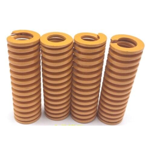 2Pcs Yellow Spiral Stamping Compression Die Spring 27x 13.5 x 20/30/50/60/80/100mm