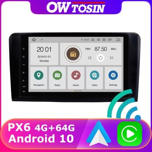 PX6 4G+64G Android 10 For Mercedes Benz ML GL Class W164 X164 ML300 ML350 ML450 ML500 GL320 GL450 GL500 GPS Radio Bluetooth 5.0