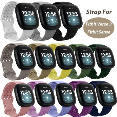 Replacement Band For Fitbit Versa 3 Strap Silicone Smart Watch Colorful Wristband for Fitbit Sense Bracelet for Versa 3 Band