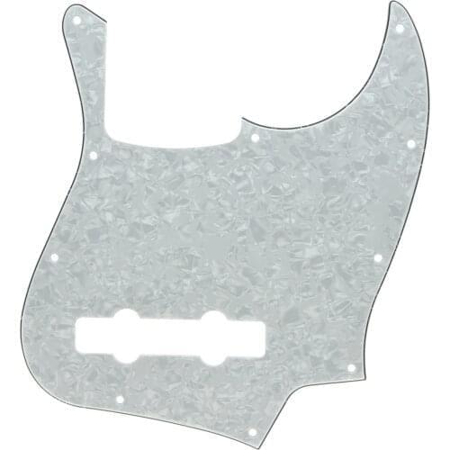 USA Spec 5 String Standard Jazz J Bass Pickguard Scrach Plate White Pearl