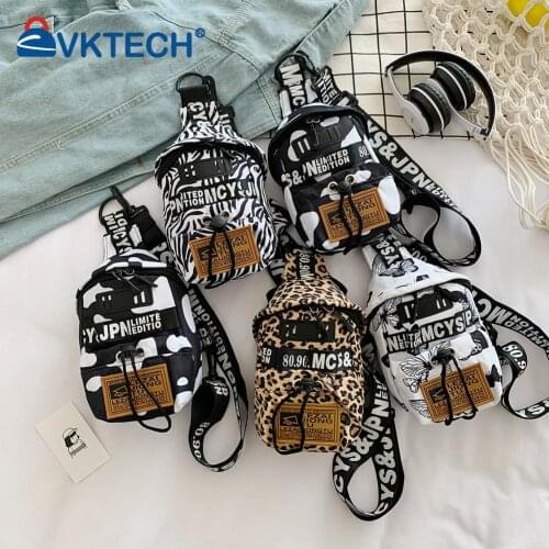 Fashion Women Animal Pattern Printing Shoulder Chest Bag Ladies Casual Small Handbags Purse