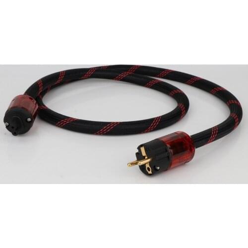 High Quality OFC Copper Audiophile Power Cord 17MM Cable Figure 8 IEC-C7 AC Power Cord Cable Lead HIFI Power Cable