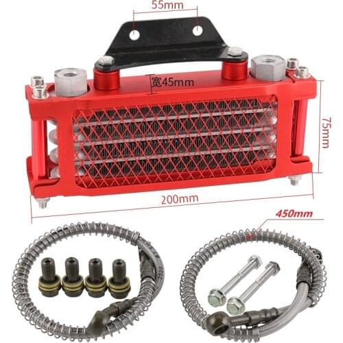 High performance Radiator oil cooler aluminium cooling system 125cc 155cc 160cc dirt pit monkey bike accessories free shipping
