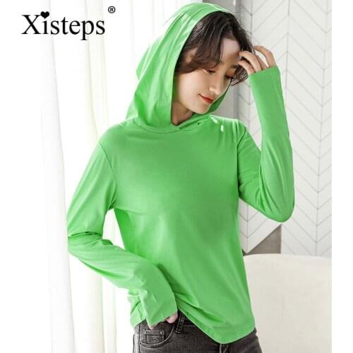 XISTEPS Women's Hooded T-shirts